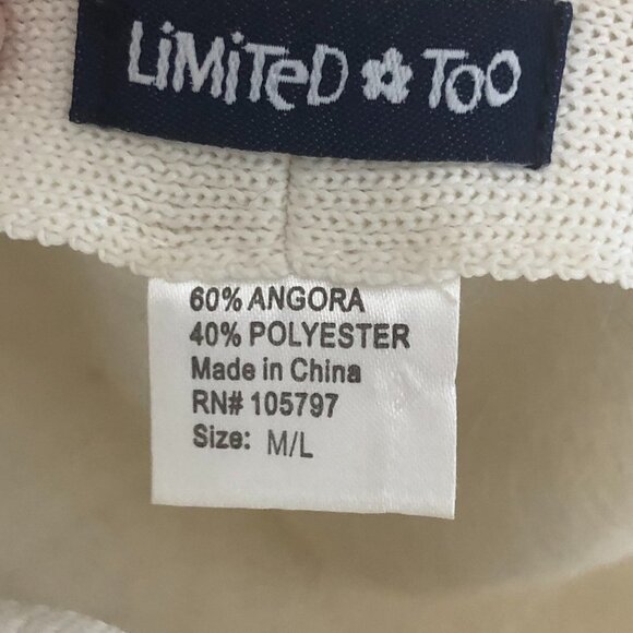 Limited Too Bucket Angora Blend Sequined Bucket Hat - Picture 4 of 4